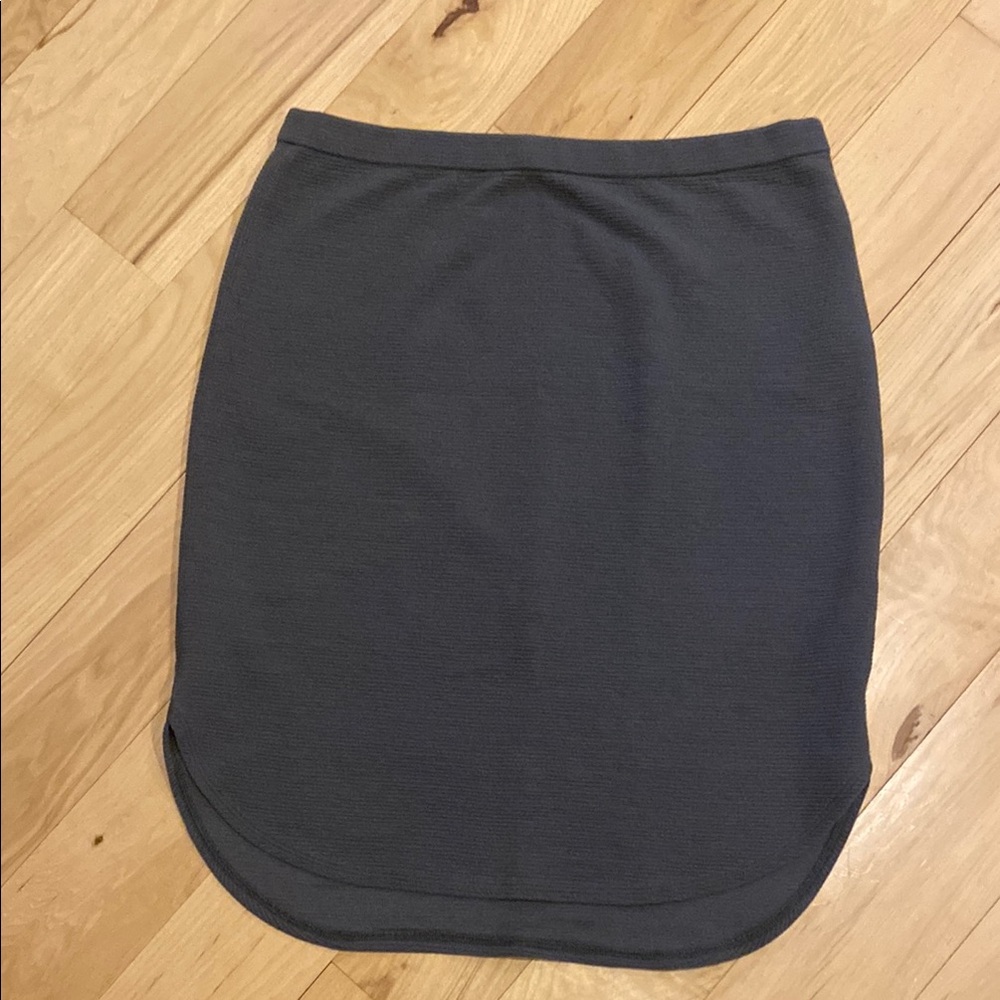Banana Republic Gray Ribbed Skirt Sz Med